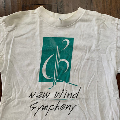 Music Wind Symphony Vintage T Shirt Saxophone Flute Band Rap 90s Clef Rap