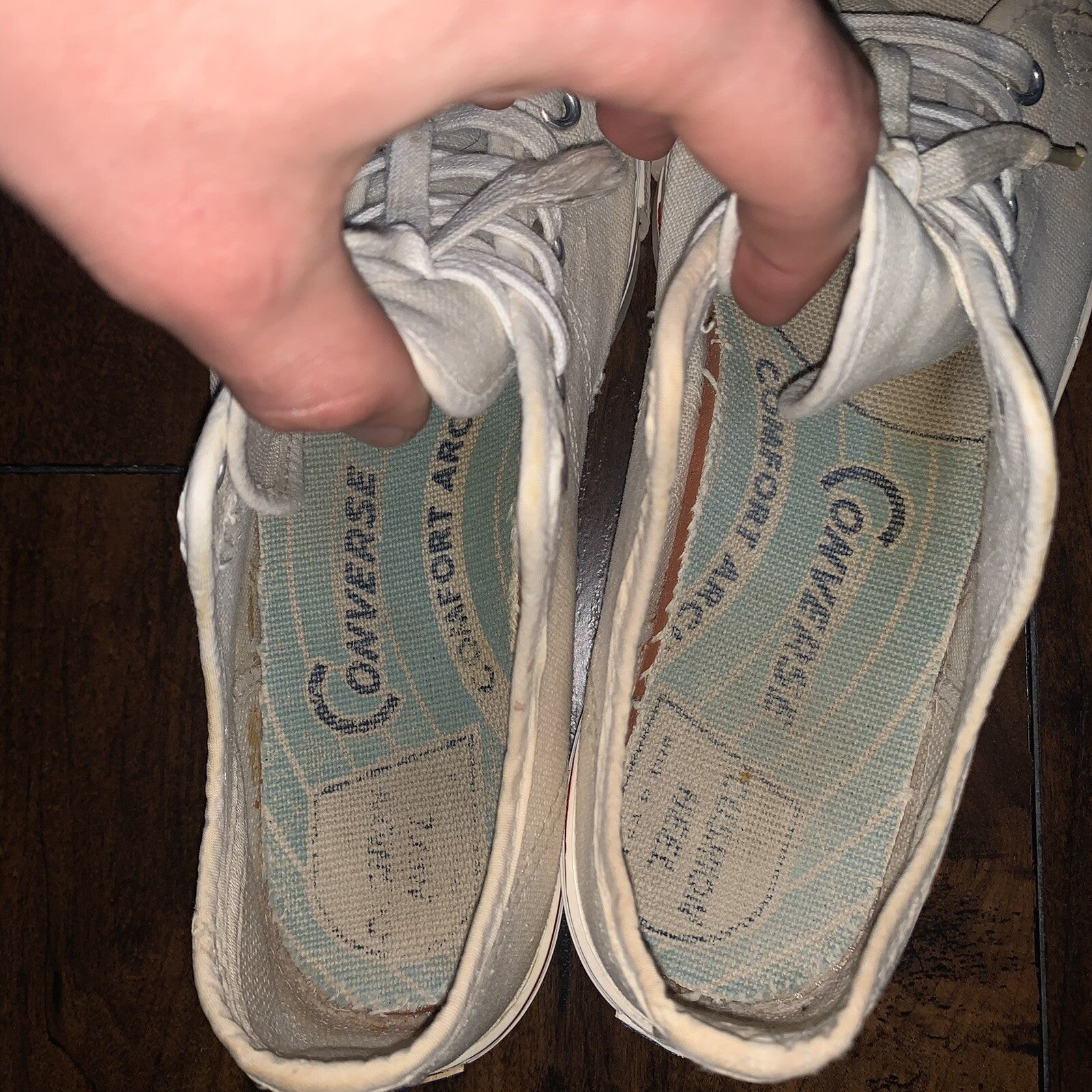 Vintage 60s 50s CONVERSE Chuck Taylor All Star Blue Label White 7 Low RARE USA