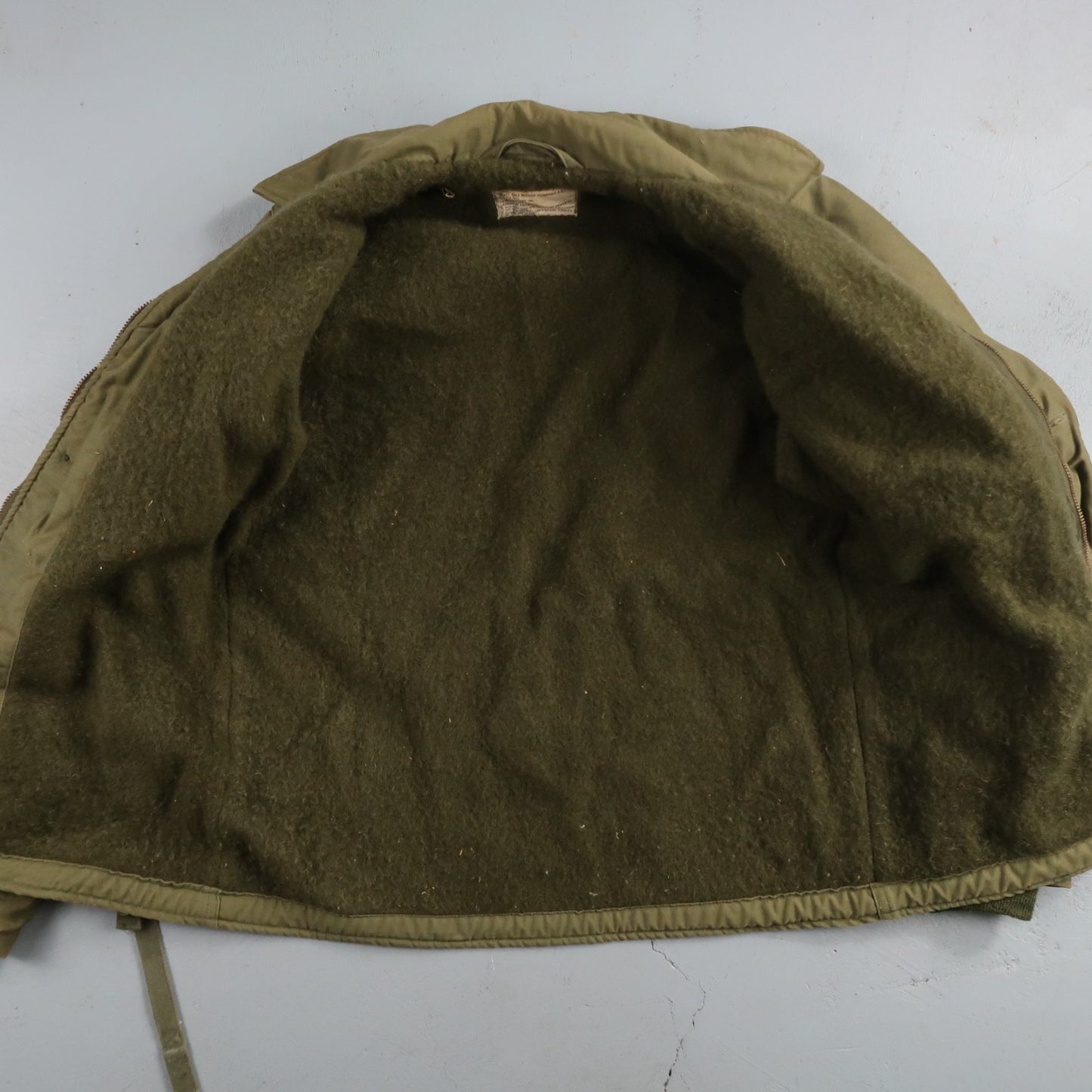 VTG 70s USN US Navy Military A-2 Intermediate Cold Weather Deck Jacket Small A2