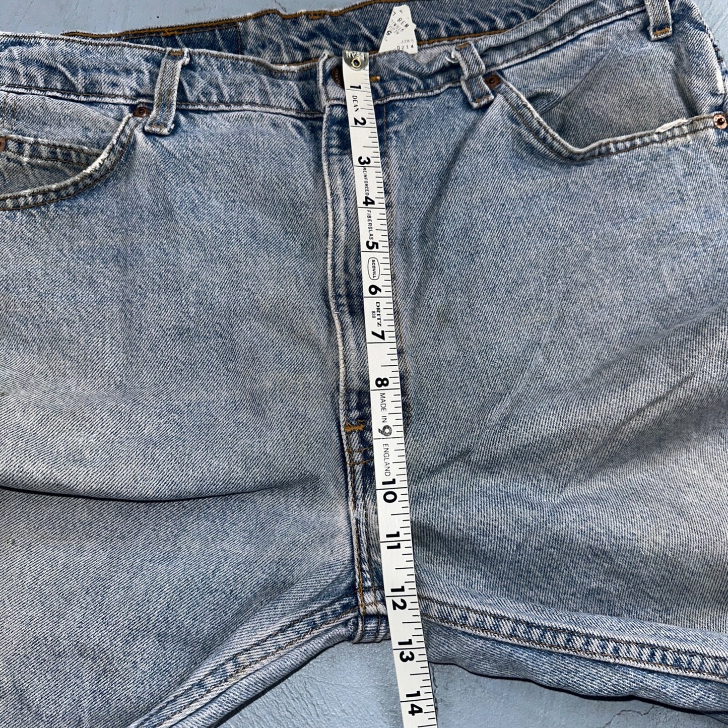 Levis 505 Vintage 90s Mexico Orange Tab Jeans 38x32 Blue Light Wash Act 36x30