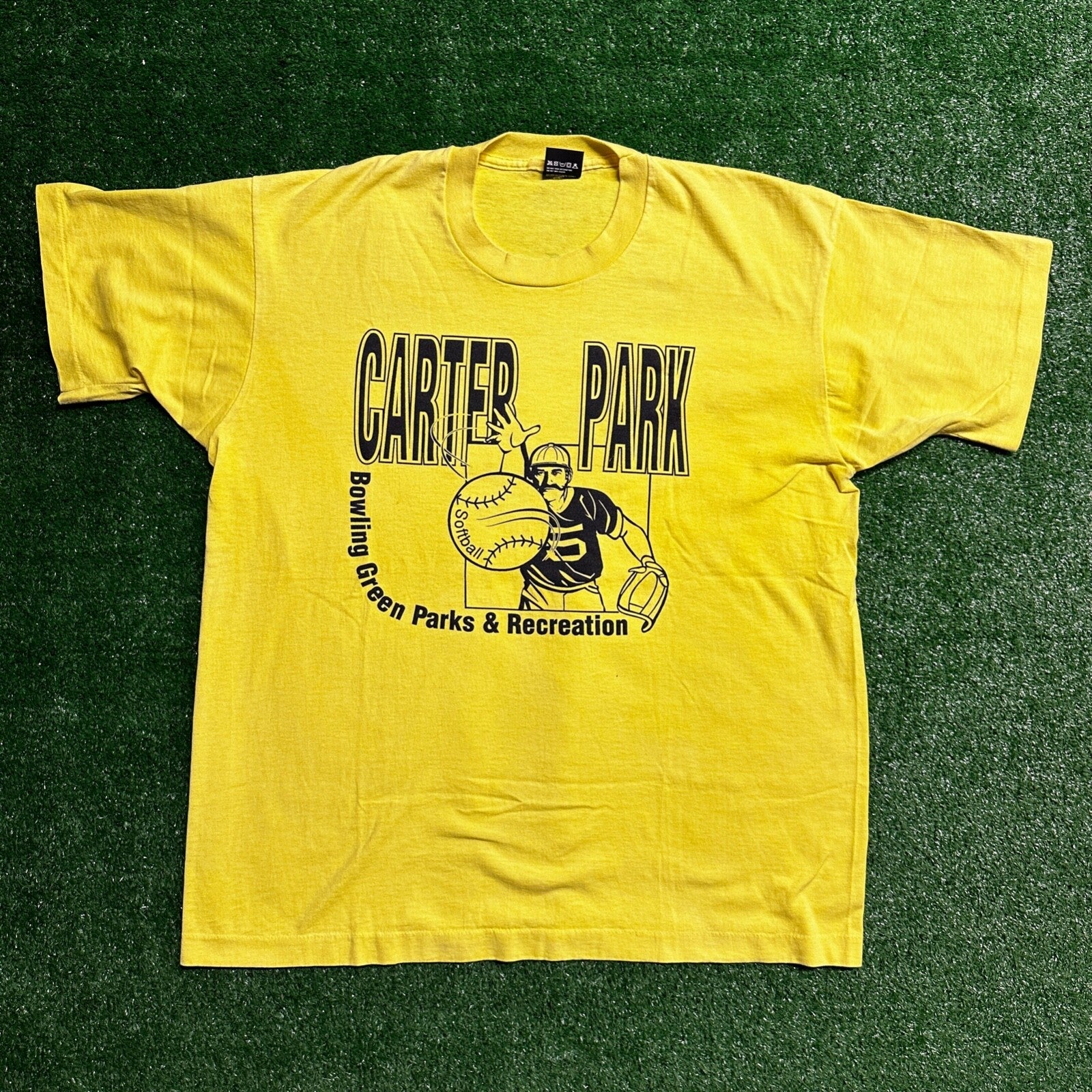 90s Carter Park Illinois Chicago Bowling Softball Vintage T Shirt XL  August 2 4
