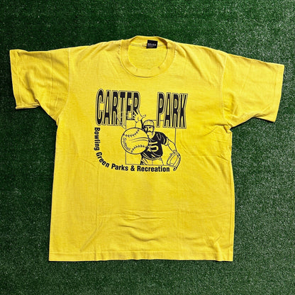 90s Carter Park Illinois Chicago Bowling Softball Vintage T Shirt XL  August 2 4