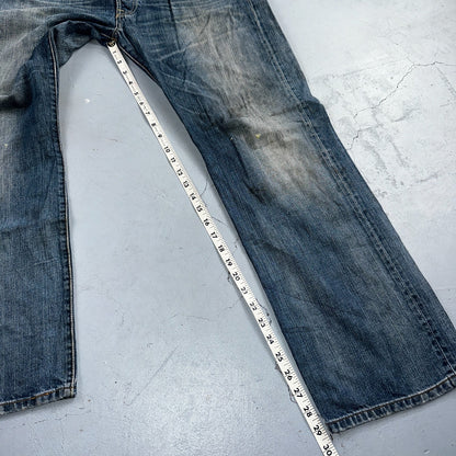 Levis 501 Vintage Y2K XX Straight Leg Jeans Blue Med Wash 36x30 Act 35x29