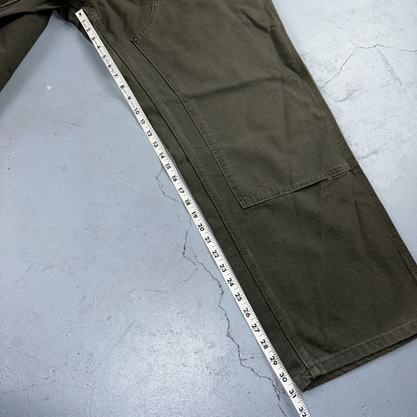 Carhartt NWT VTG Double Knee Carpenter Pants Y2K B01 B136 MOS Green 40x32 DS