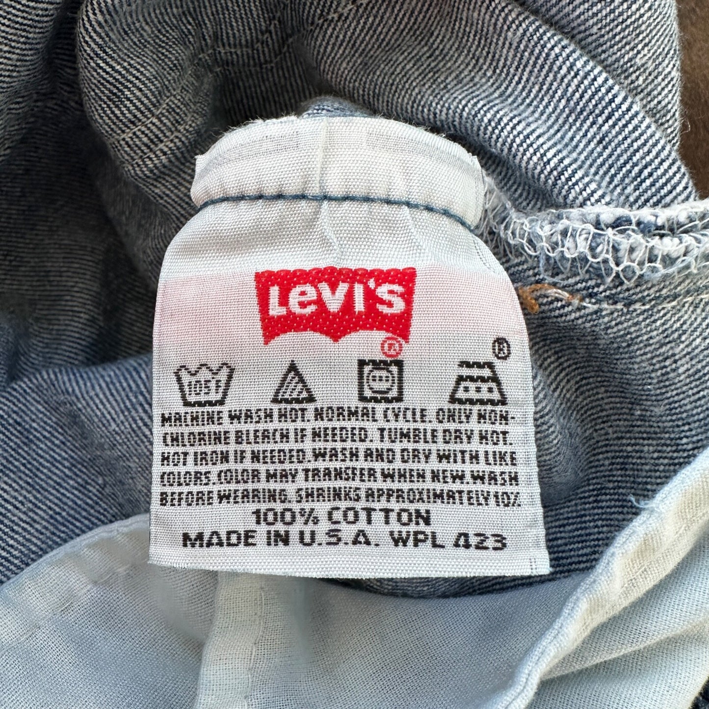 VTG Levis 501 XX Button Fly 90s USA Jeans Denim Straight Capri 34x30 Act 30x25