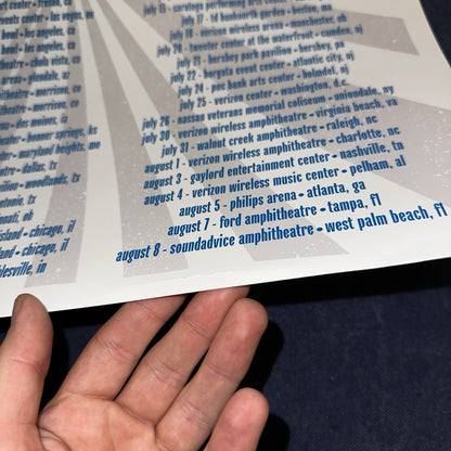 John Mayer Autographed 2007 Summer Tour Poster Signed Continuum Music 14×22