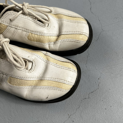 Ecco Shoes Womens 37 Soft Cleat Golf Sneakers Lace Up White Leather Comfort