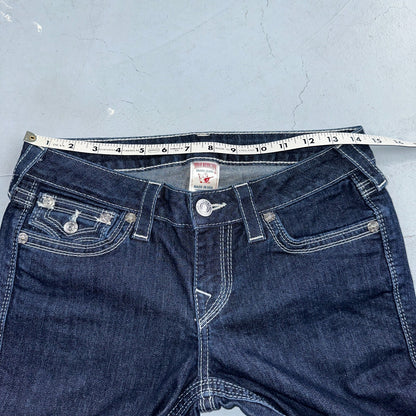 True Religion Jeans Womens 29 Boot Cut Low Rise Dark Stretch Y2K VTG USA 29x30