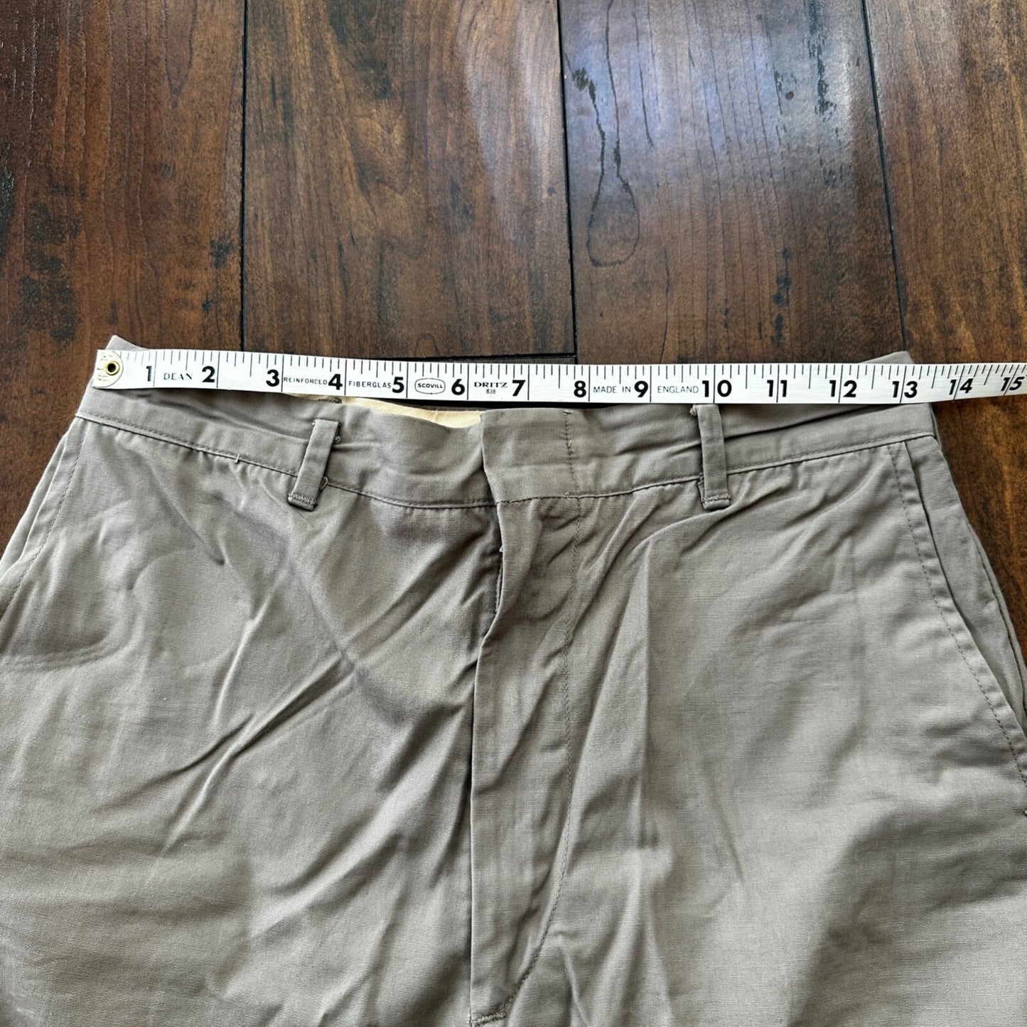 VTG 60s Brown Dress Pants Trousers Talon Fly Size 26x29 1960s Slacks Light