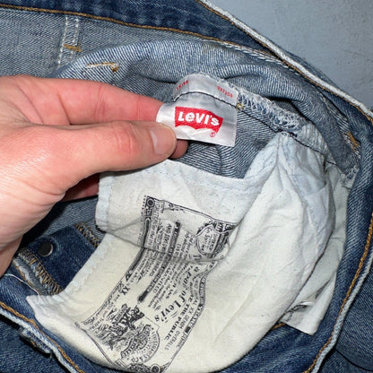 Levis 501 Vintage Y2K XX Straight Leg Jeans Blue Med Wash 34x30 Act 34x29
