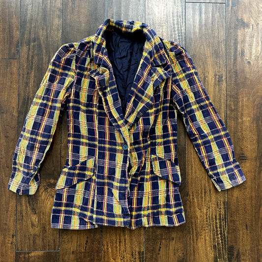 Vintage USA Rockabilly Womens Suit Jacket Blazer 60s 70s Top Corduroy Sanforized