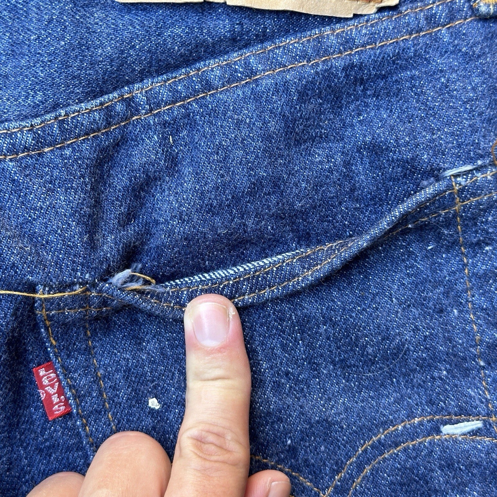 Levis Vintage 70s Redline Single Stitch 501 XX Jeans 66 SS Dark 28x28 Act 26x25