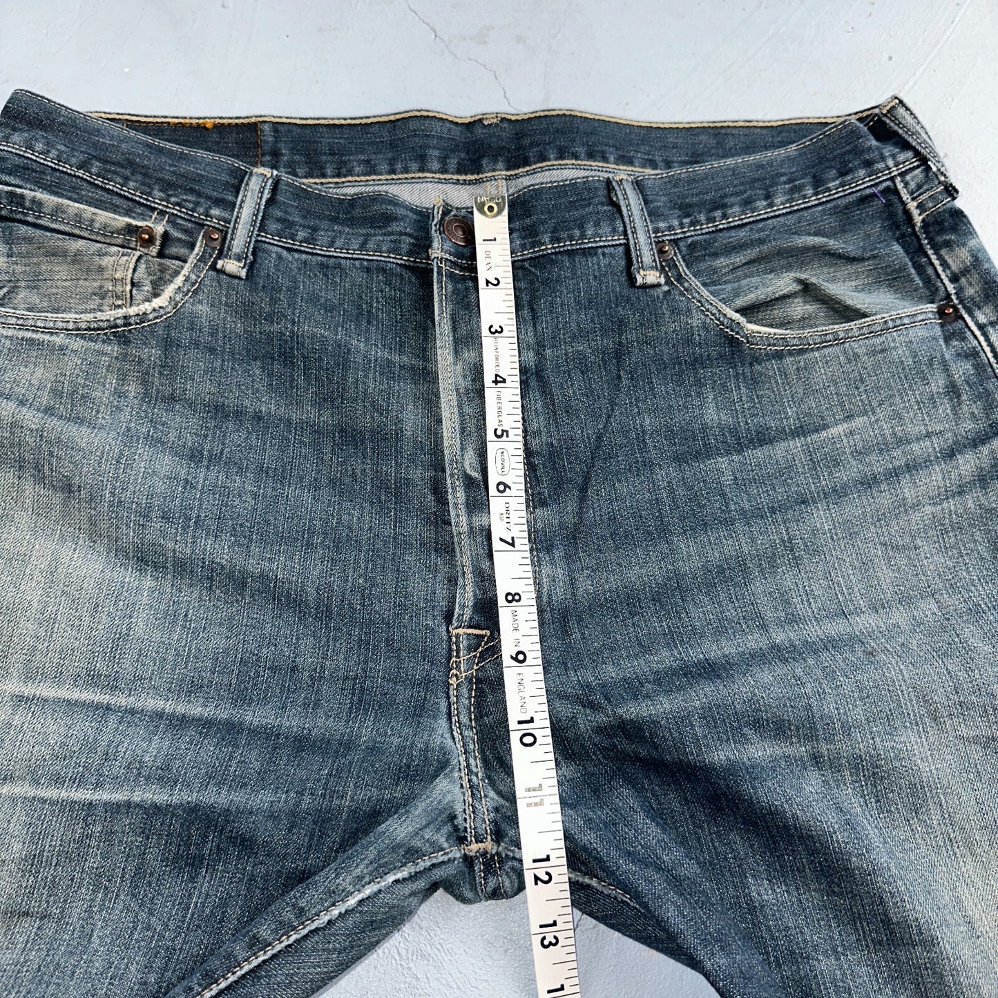Levis 501 Y2K XX Straight Leg Jeans Blue VTG Med Wash 36x32 Act 36x31