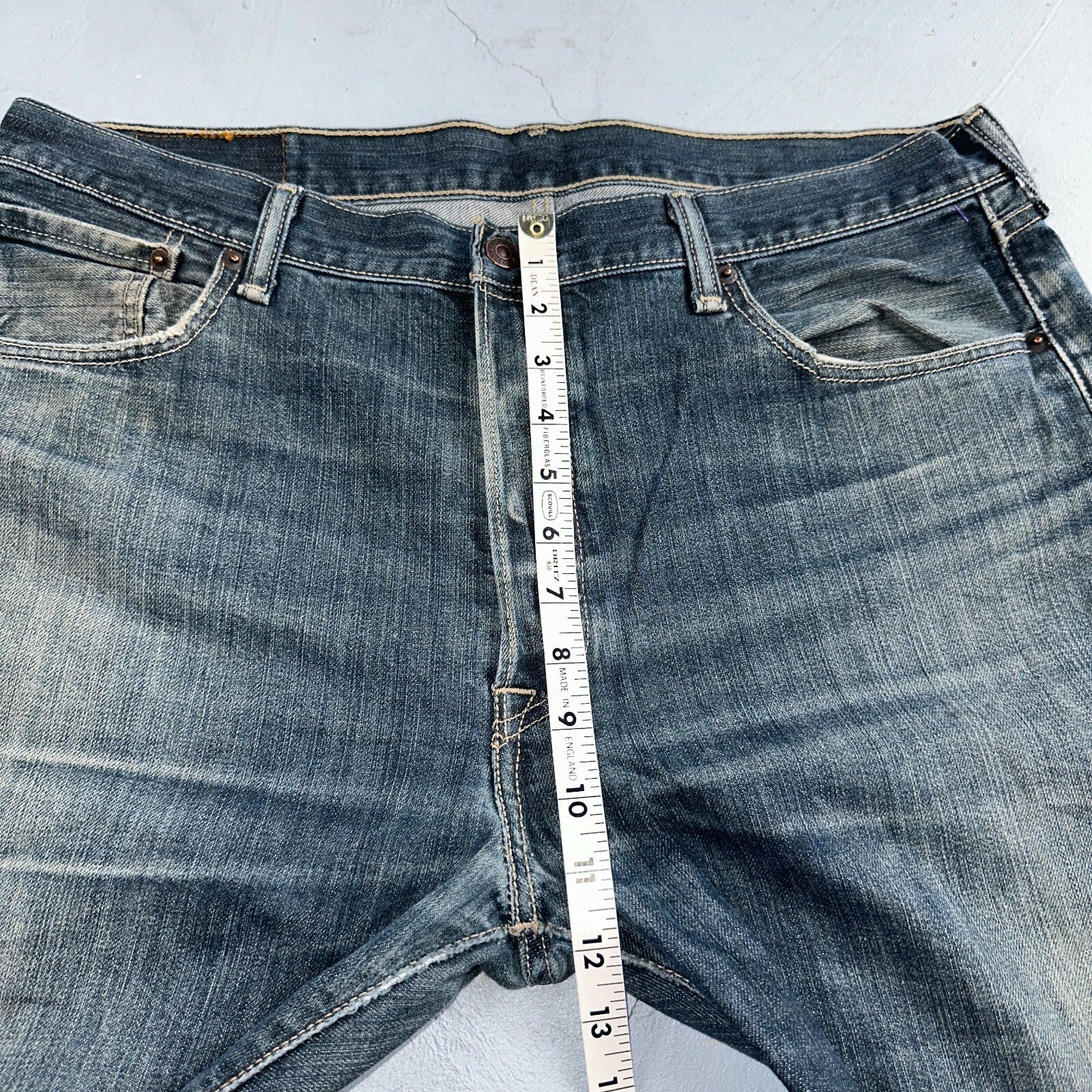 Levis 501 Y2K XX Straight Leg Jeans Blue VTG Med Wash 36x32 Act 36x31