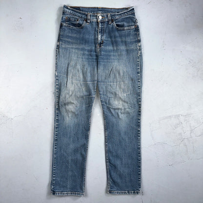 Vintage Levis 505 Straight Leg Jeans Womens 10 S Mis Blue USA 90s Y2K 29x28