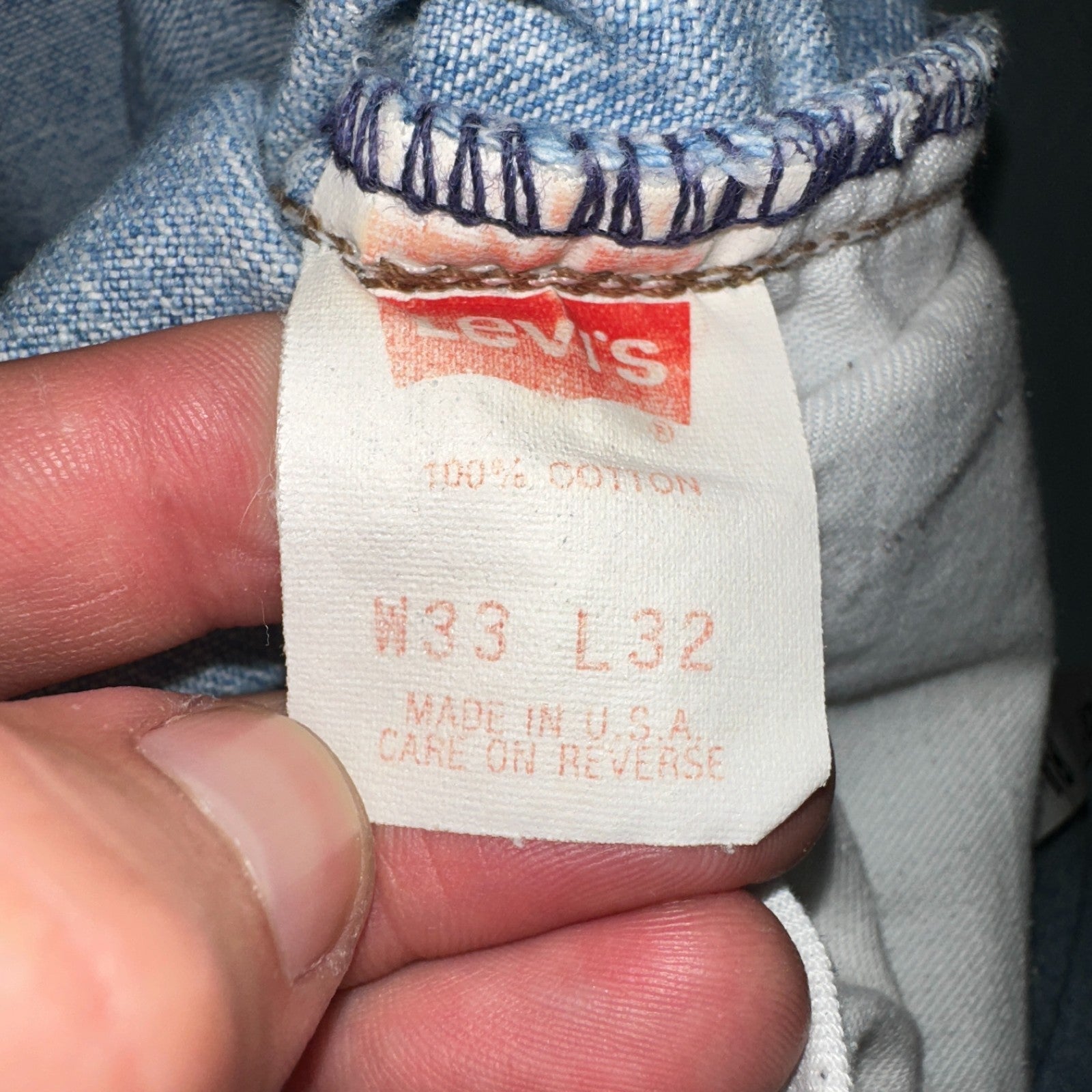 Levis VTG Silver Tab Jeans Mens Blue 40583 USA Made 90s Y2K 33x32 Ac 32x31