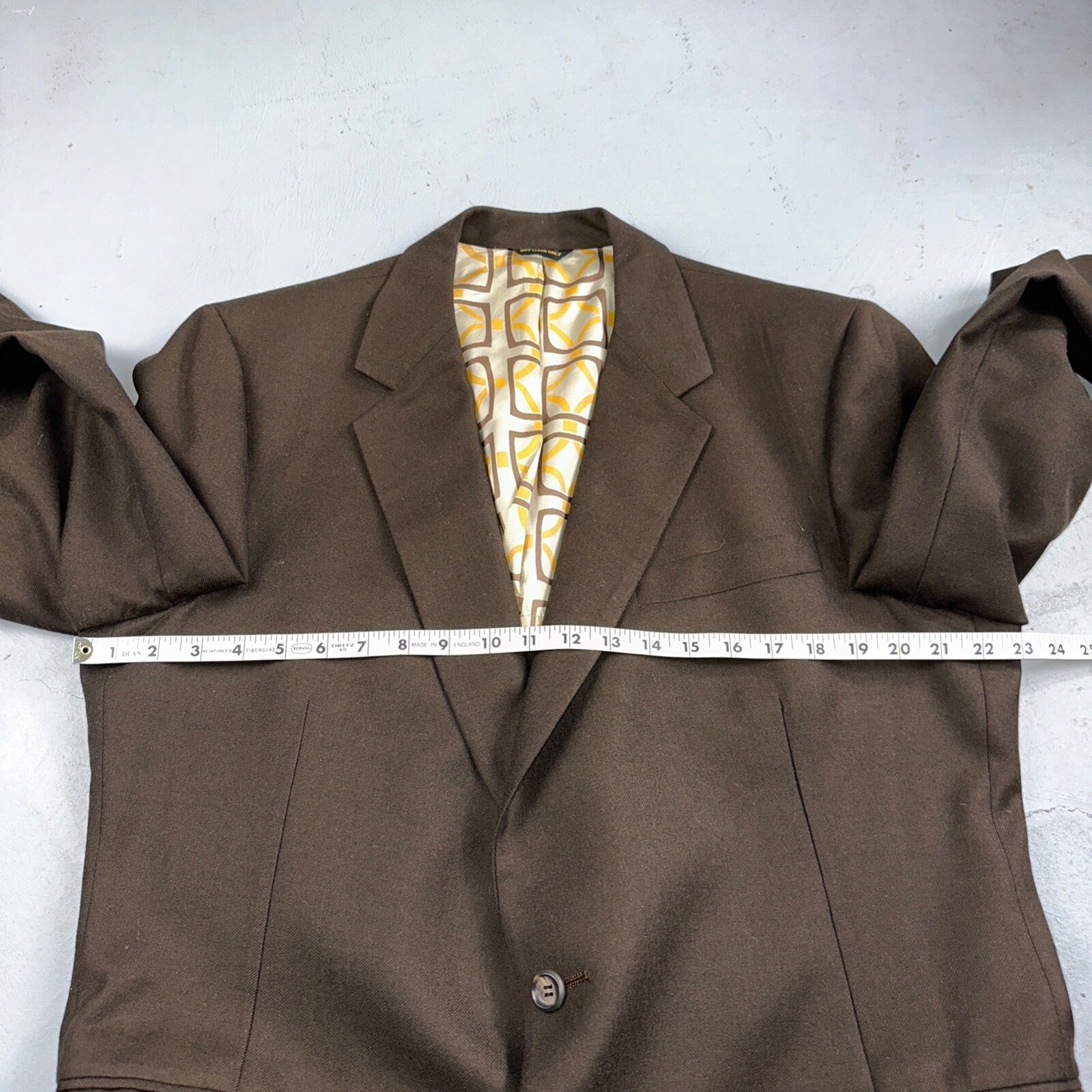 VTG Mens 2 PC Suit 42 Jacket Coat Pants Brown Rockabilly 60s 1960s Classy