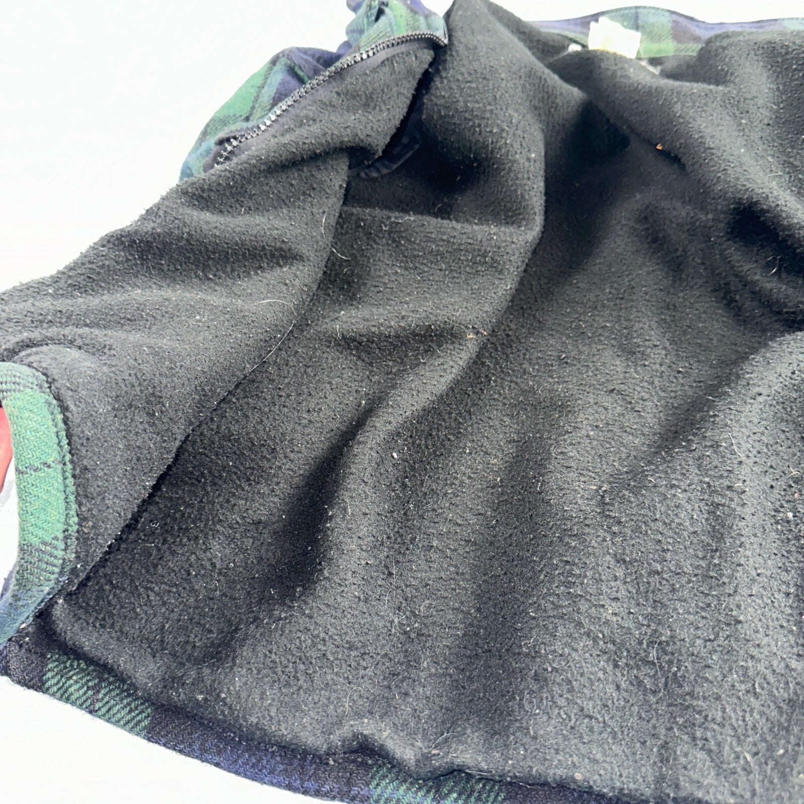 Vintage Codet Mens Shirt Jacket Plaid Blue Green Mackinaw Wool Shacket Size L