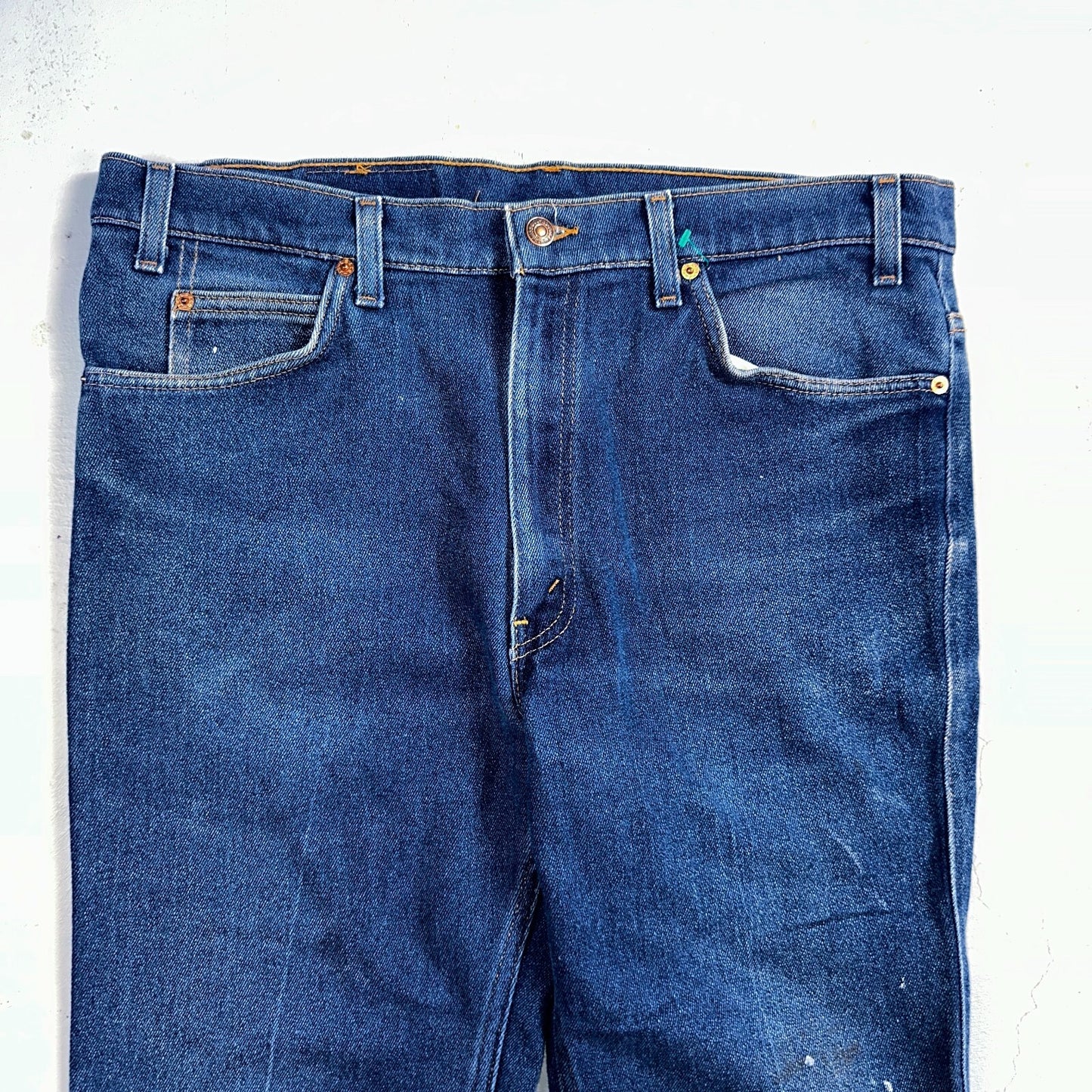 Levis 517 Vintage 90s USA Orange Tab Bootcut Flare Blue Jeans 38x31 Act 36x29