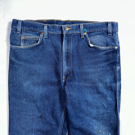 Levis 517 Vintage 90s USA Orange Tab Bootcut Flare Blue Jeans 38x31 Act 36x29