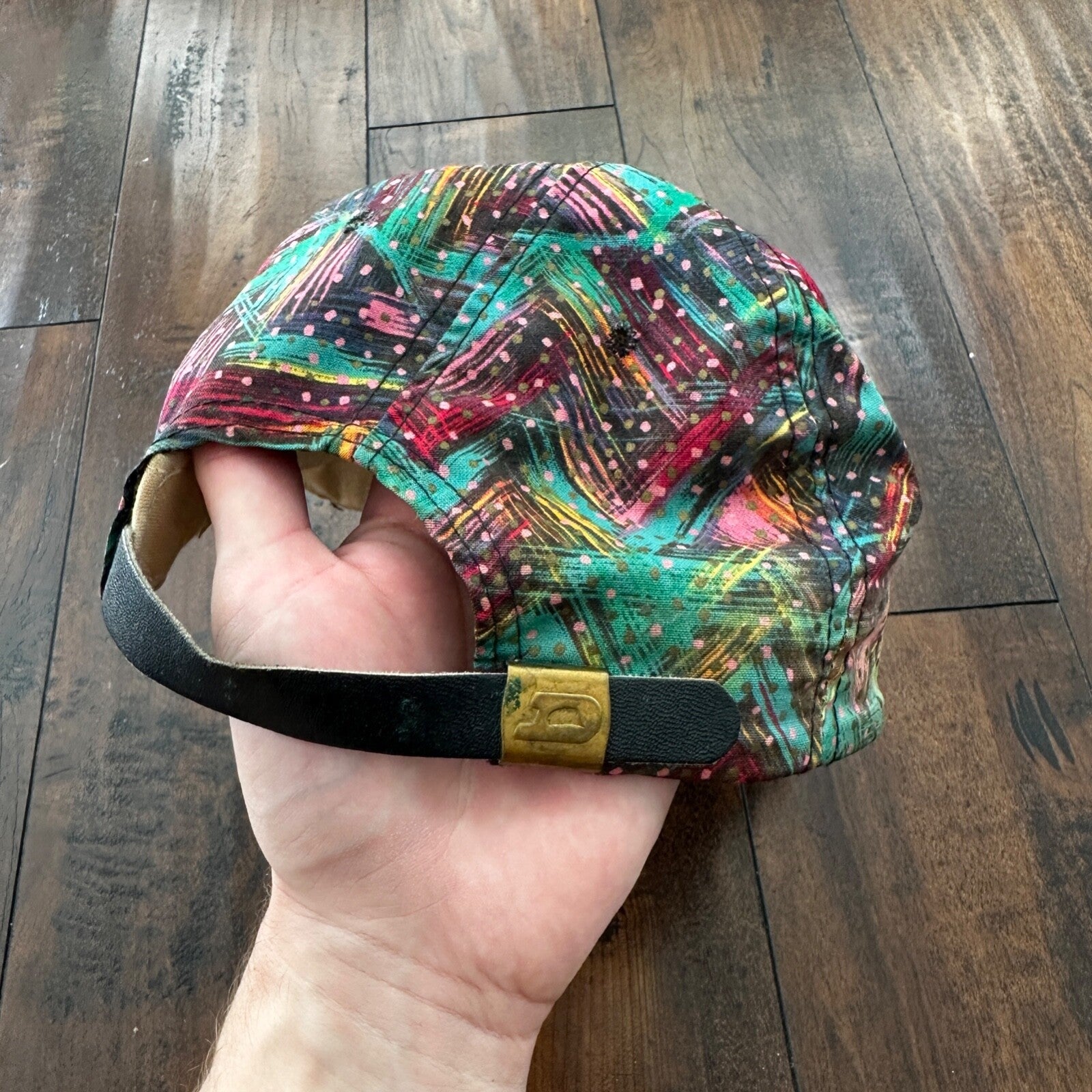 Elkorn Valley Disco Print Vintage Hat Cap Snapback 80s 90s USA Oregon Travel Rap