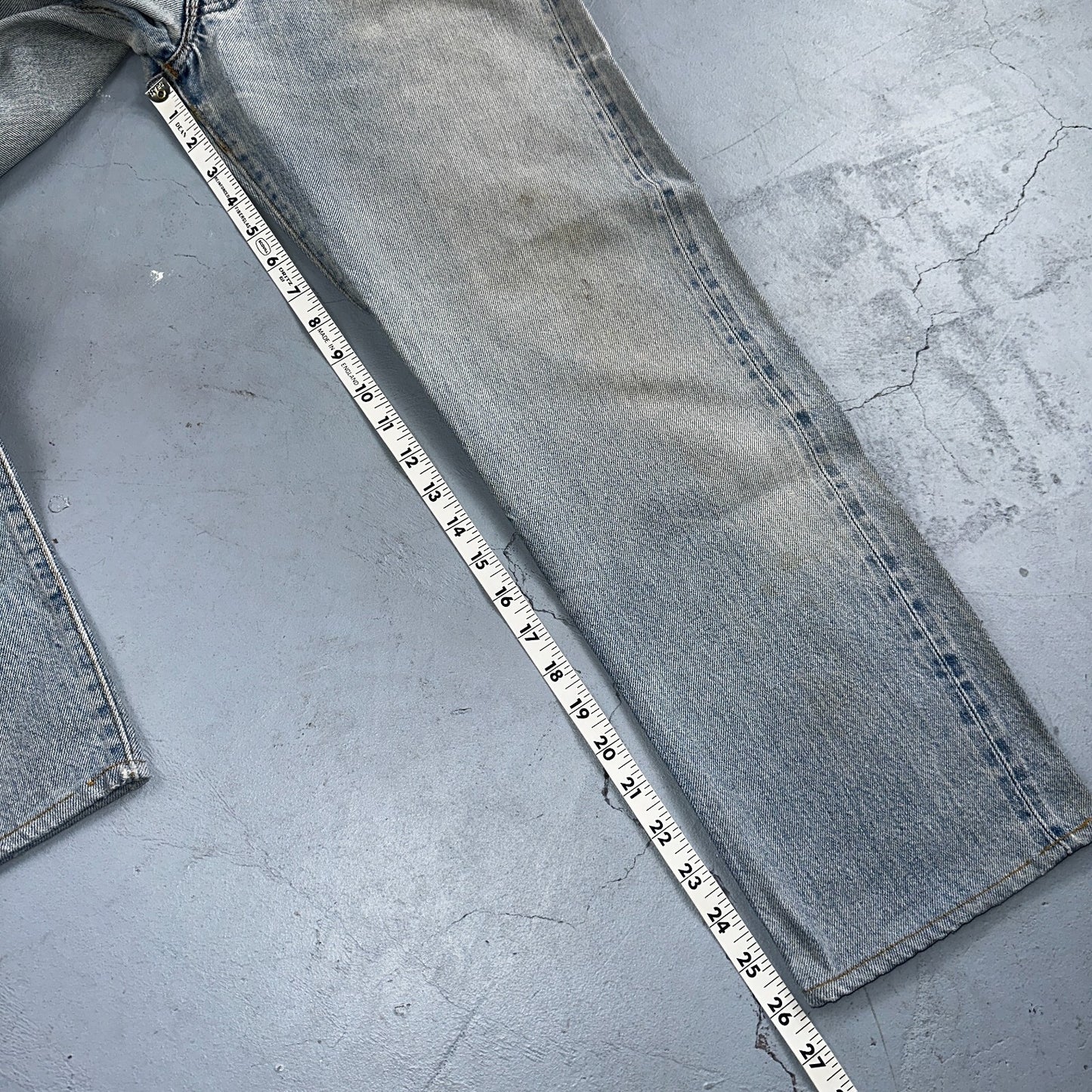 Levis 501 Vintage 80s Redline Selvedge USA XX Jeans Light Wash 1980s Act 30x26