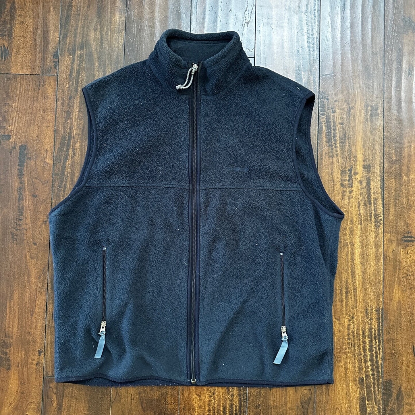 Vintage 90s Patagonia Synchilla Fleece Zip Up Vest Size XL USA Navy Blue