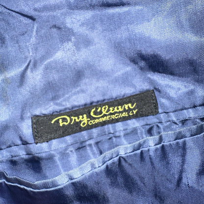 Kingsridge Blazer Mens 40 Blue Vintage Sport Coat Suit Jacket Union USA 1970s