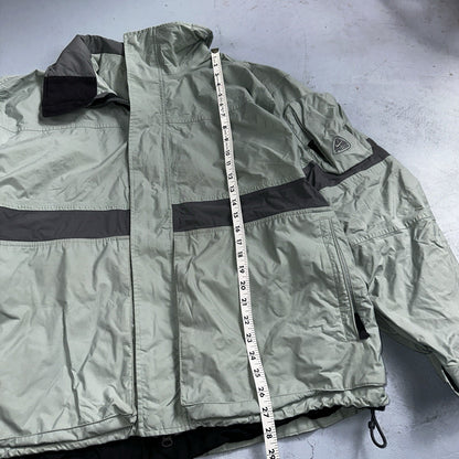 Nike VTG ACG Rain Jacket Storm Fit Anorak 90s Teal Hiking Ski Snowboard 3 Large