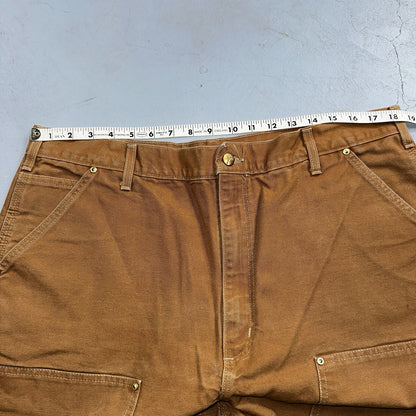 Carhartt VTG Double Knee Carpenter Pants USA B01 Brown Y2K 2014 Act 36x32