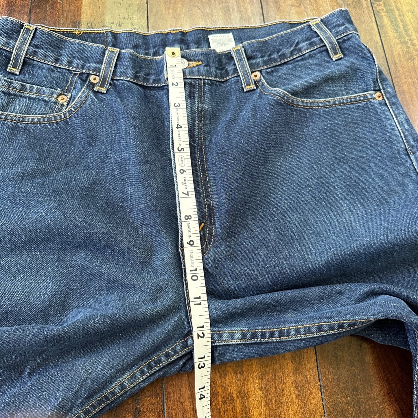 Levis 505 Vintage 90s Straight Leg XX Mexico Jeans 36x32 Med Wash 34x31