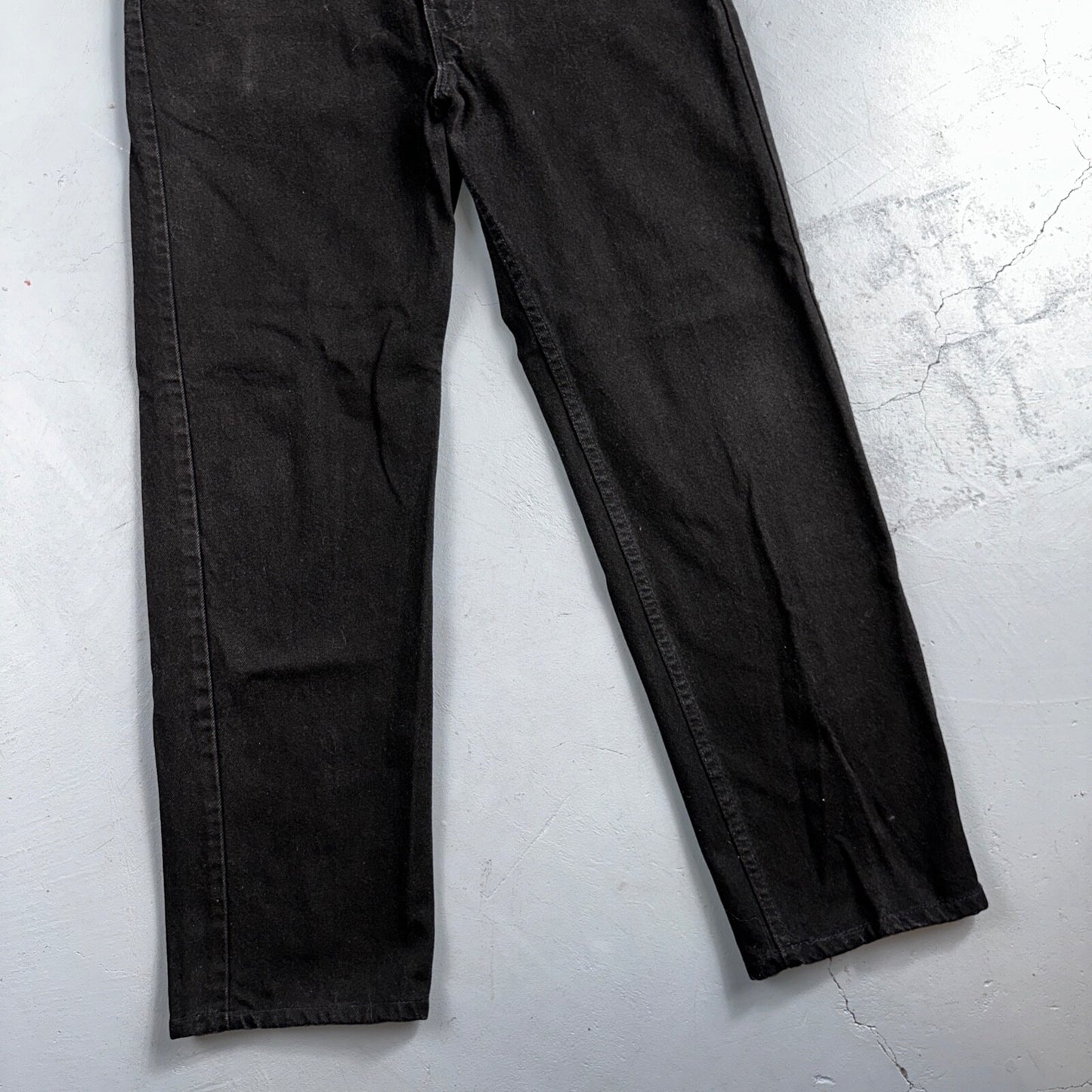 Levis 505 Vintage 90s USA Red Tab Jeans 36x30 Black Wash 1992 501 Act 36x29