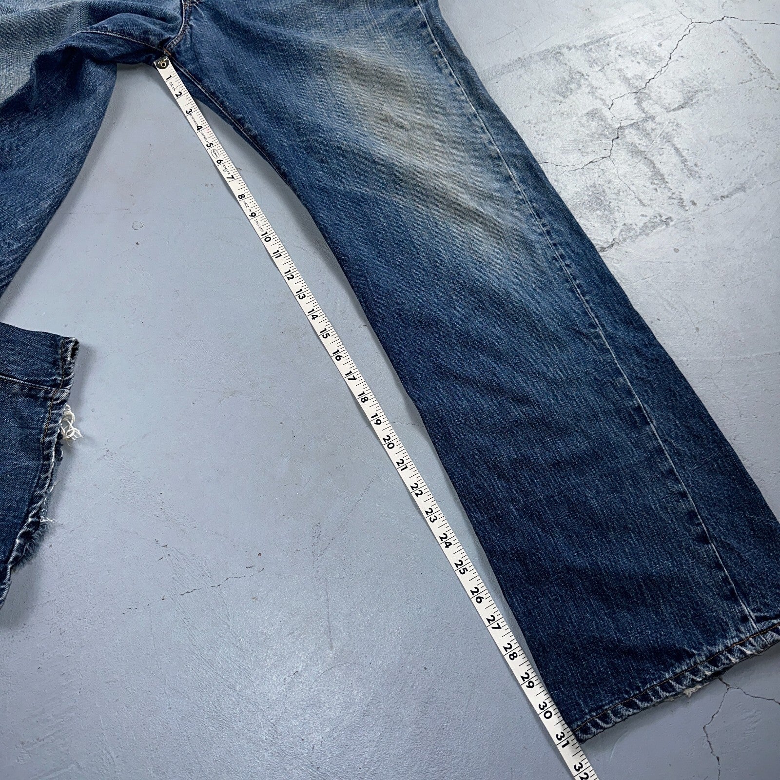 Levis VTG 517 0217 Jeans Mens 40x32 Blue Talon 70s USA Denim Single Stitch 38x31