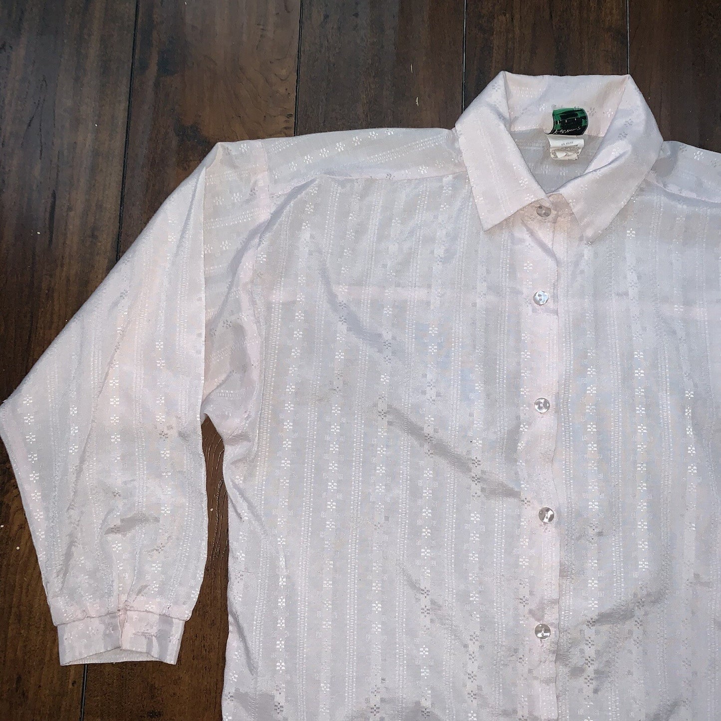 Vintage 1970s 14th Place California Womens Long Sleeve Striped Button Shirt 70s