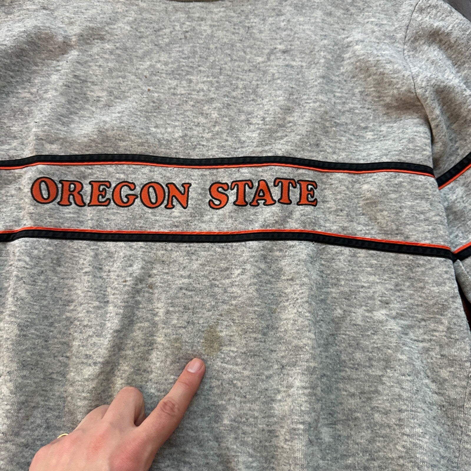 OSU Beavers Portland Oregon VTG Crewneck Sweatshirt 80s USA State Corvallis