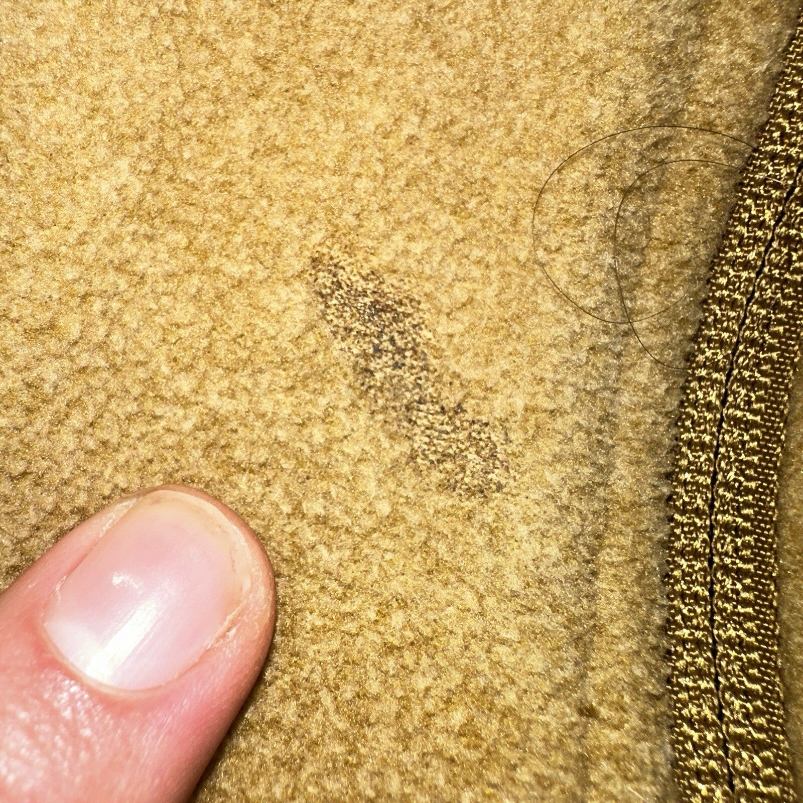 Patagonia Jacket Men's XL Tan Cedars Fleece Zip Chest Pocket Zipper Damaged