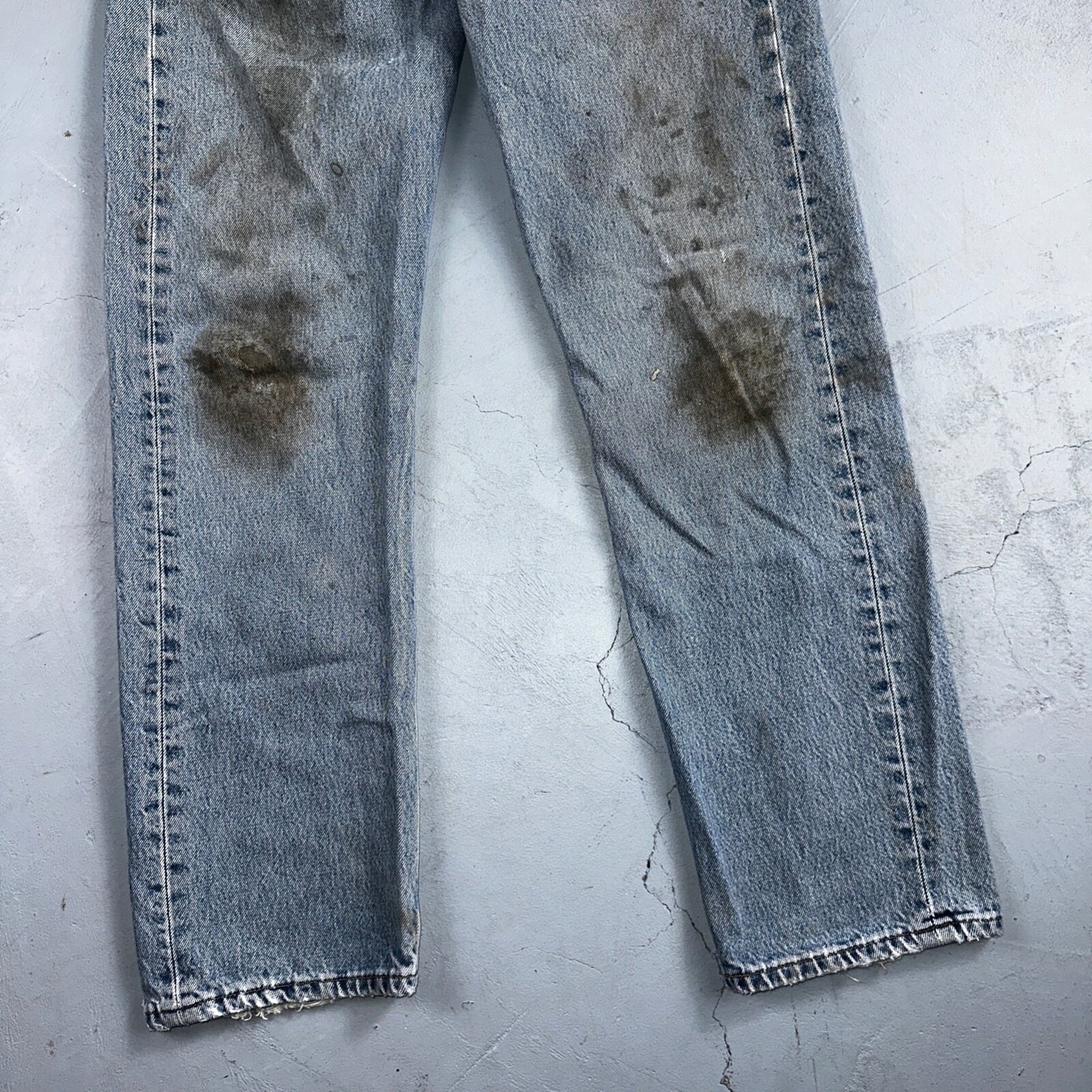 Levis 501 Vintage Y2K XX Straight Leg Jeans 90s Blue Light Wash 33x30 Act 32x28