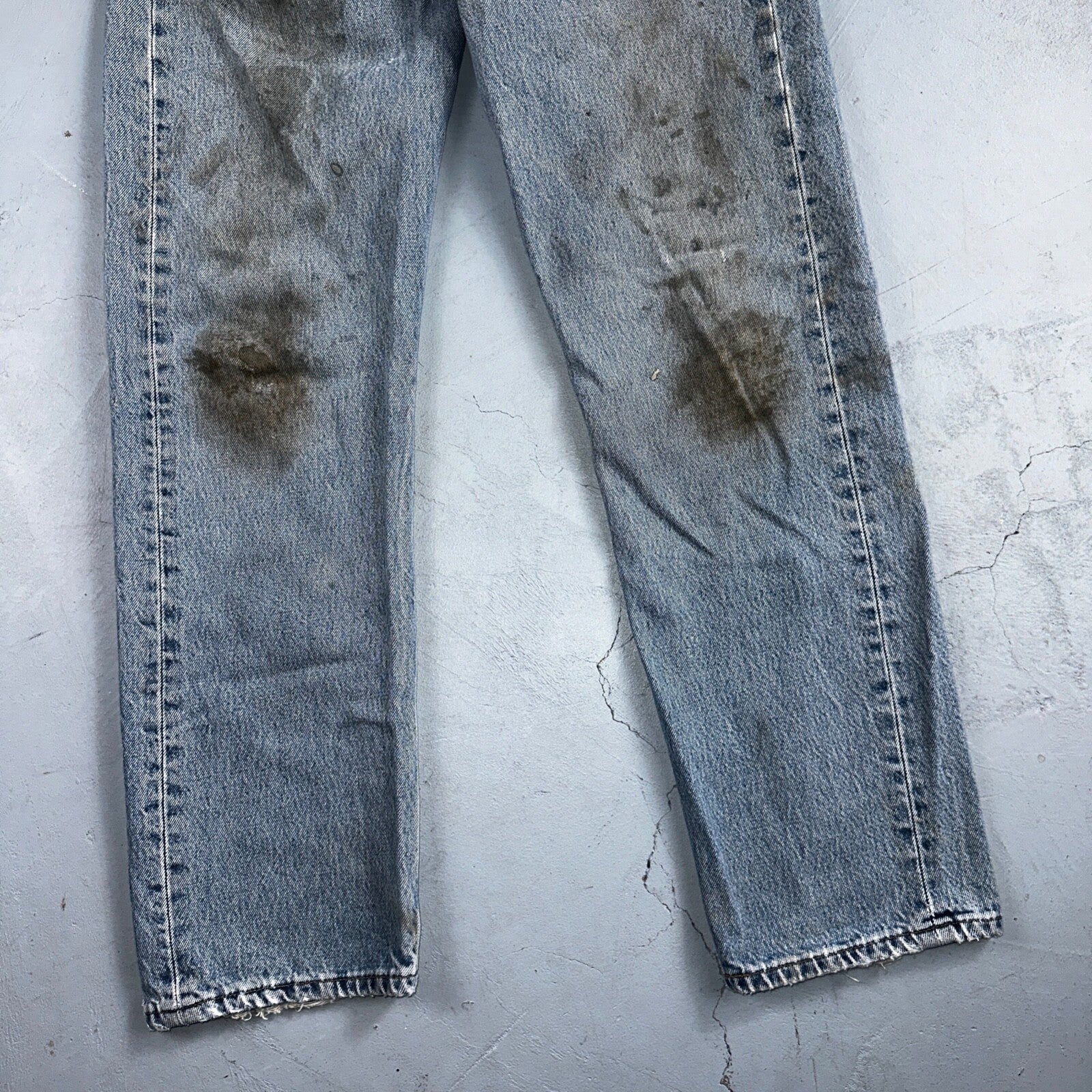 Levis 501 Vintage Y2K XX Straight Leg Jeans 90s Blue Light Wash 33x30 Act 32x28