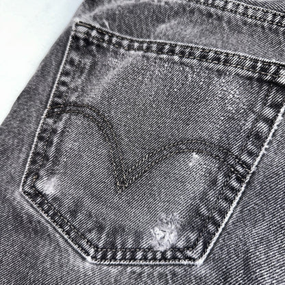 Levis 505 Vintage Y2K Straight Leg XX 2000s Jeans 32x30 Black Light Wash 31x29