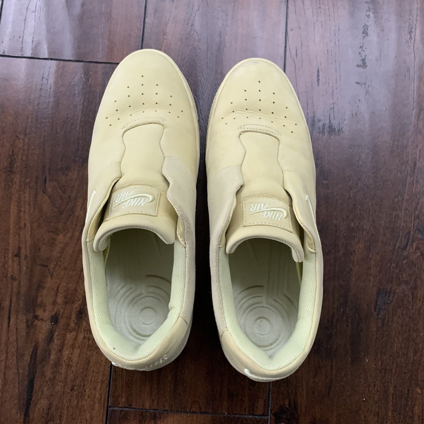 Nike Womens Air Force 1 Sage Xx Sneakers Shoes Yellow A01215-300 Low Top 9W