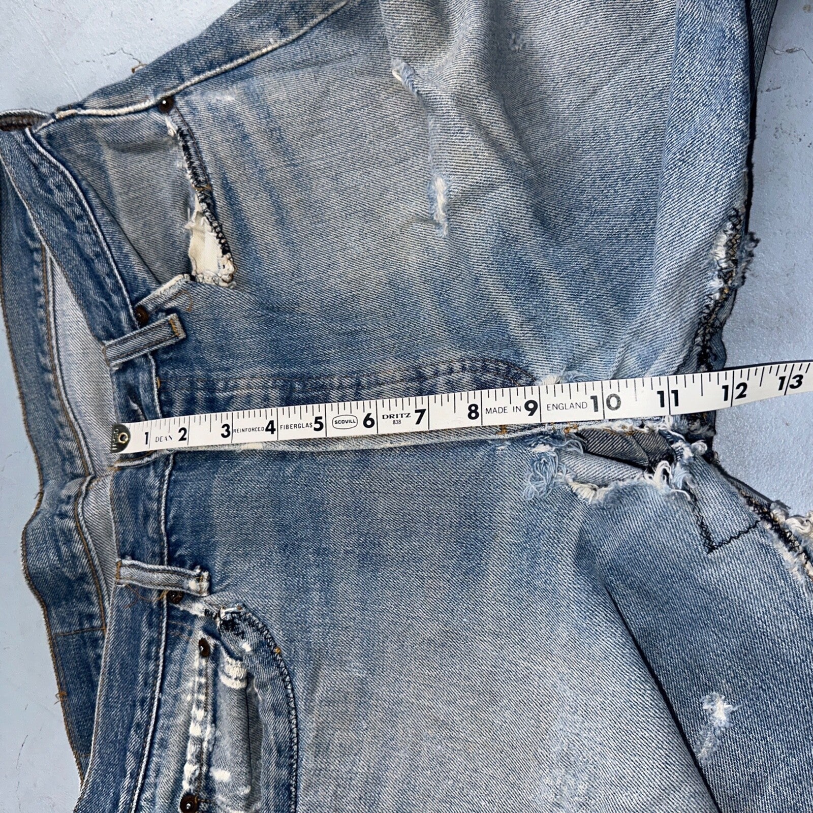 Levis 501 Vintage 80s Redline Selvedge USA XX Jeans Light Wash 34x36 Act 31x33