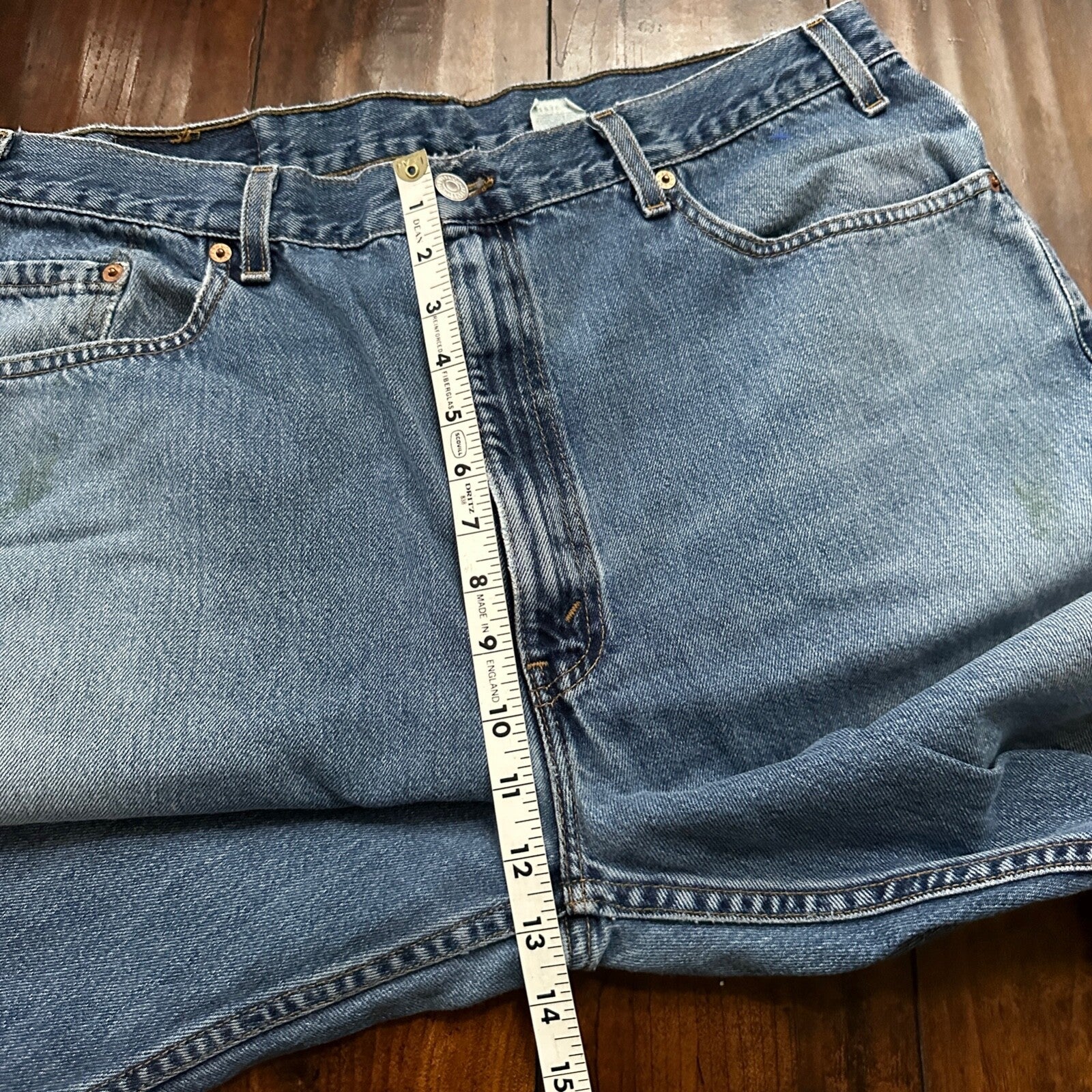 Levis 505 Vintage 90s Straight Leg XX USA Jeans 40x30 Med Wash Act 36x29