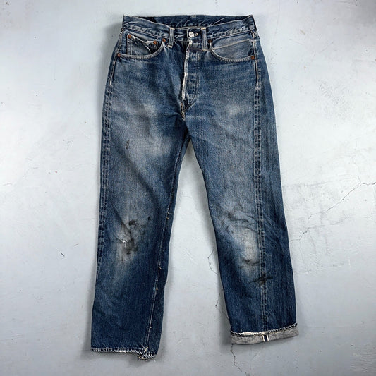 Levis 501 XX Big E Vintage 50s Redline Selvedge USA XX Reworked Jeans 29x29