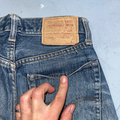 Levis 501 Big E Vintage 60s Redline Selvedge USA XX 1960s Jeans 66 Act 26x25