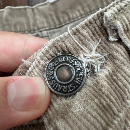 VTG Levi's 684 Corduroy Pants Bell Bottom USA 28x29 Boot Cut 1970s 70s Brown