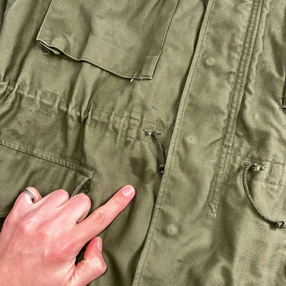 Vintage US Army Military OG 107 M-1951 Field Coat Jacket Mens Size M M65 1957