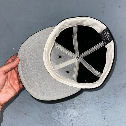 VTG Oregon State Beavers Hat Black Orange Fitted 7 3/8 USA Made OSU Classic Cap