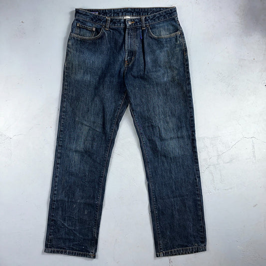 Patagonia Regular Straight 35x33 Organic Cotton Dark Denim Blue Jeans Zipper Fly
