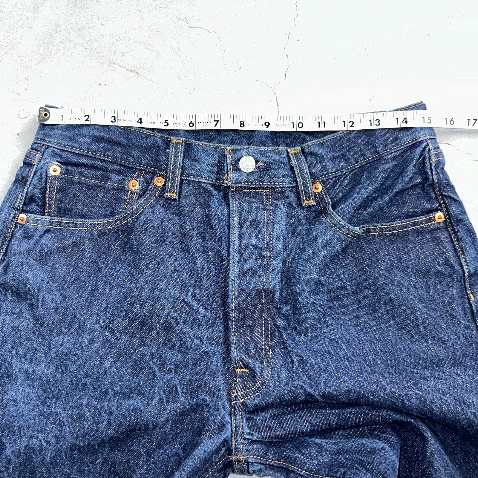 Levis 501 Y2K XX Straight Leg Jeans Blue VTG Dark Wash 34x32 Act 30x28