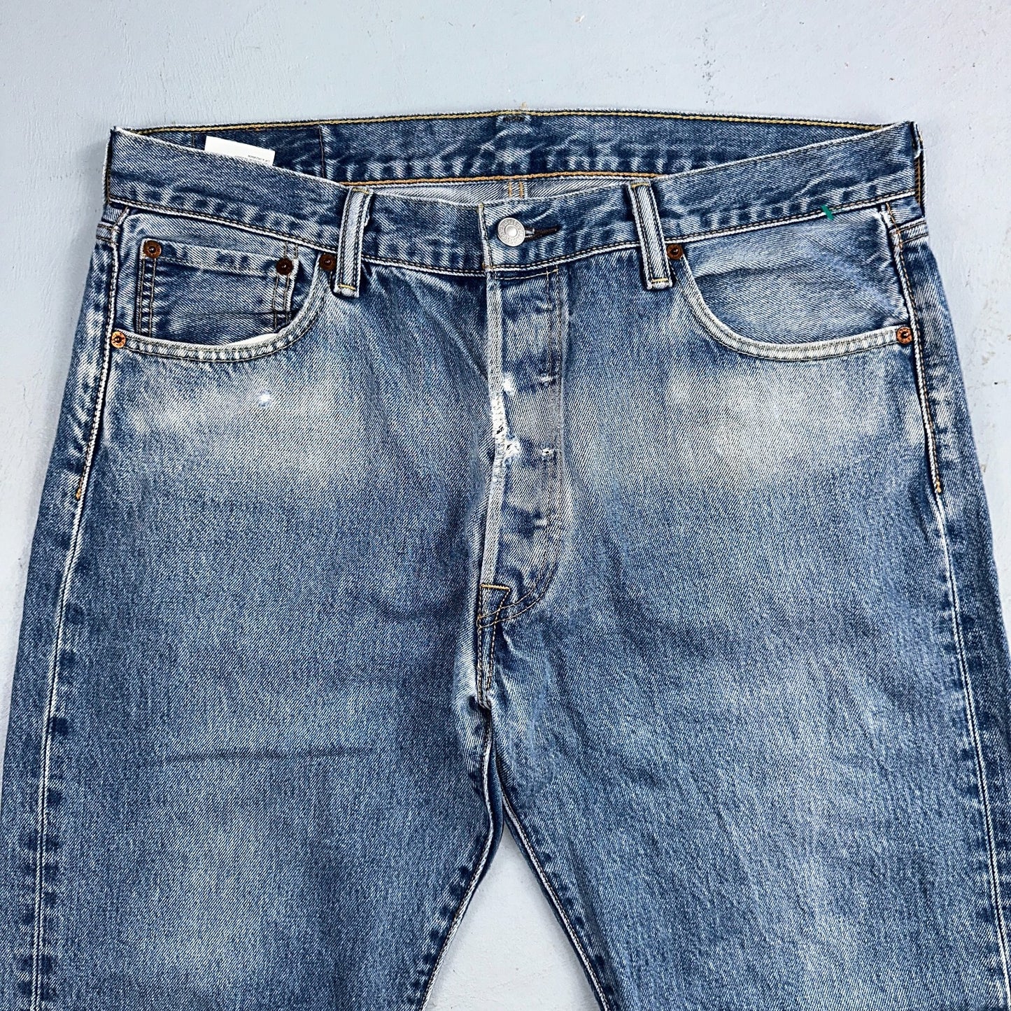 Levis 501 Y2K XX Straight Leg Jeans Blue VTG Med Wash 36x30 Act 35x28